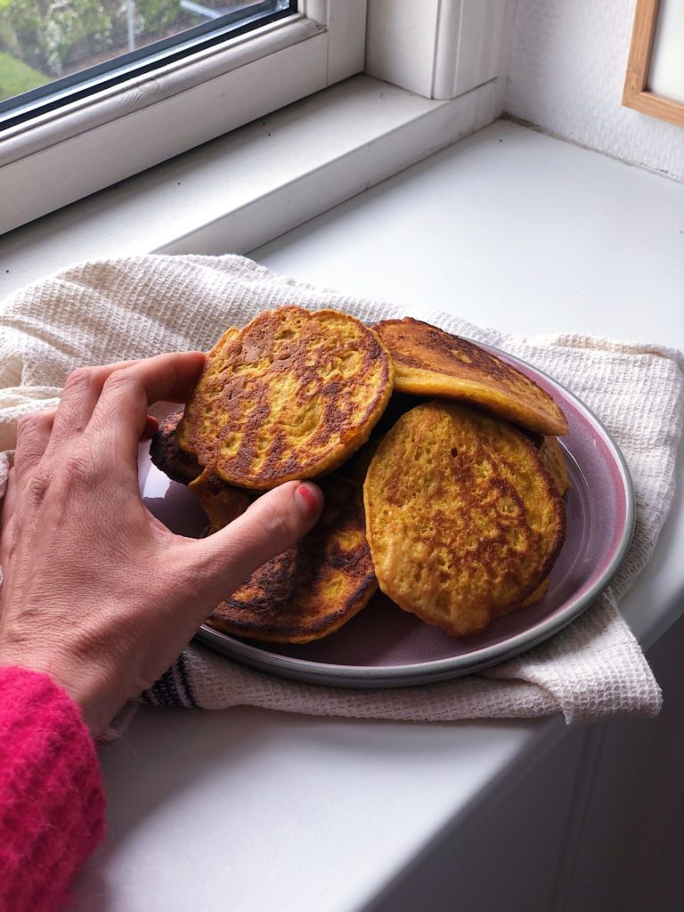 glutenfri græskarpandekager