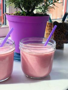 sukkerfri jordbærmilkshake