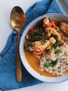 kylling i rød karry