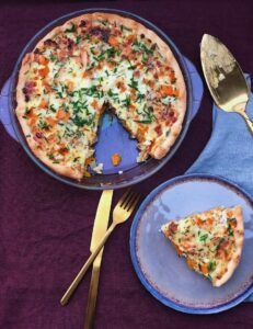 glutenfri græskartærte med gedeost