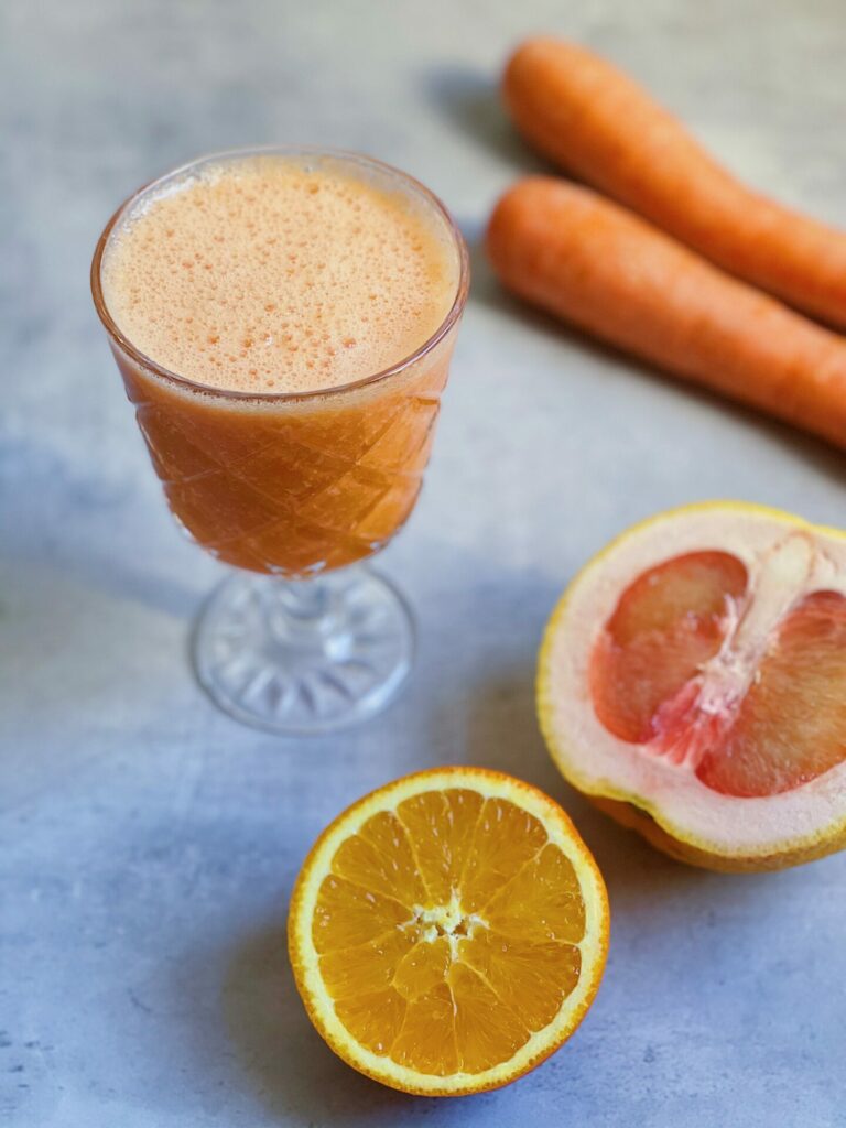 grøntsagssmoothie med gulerod 